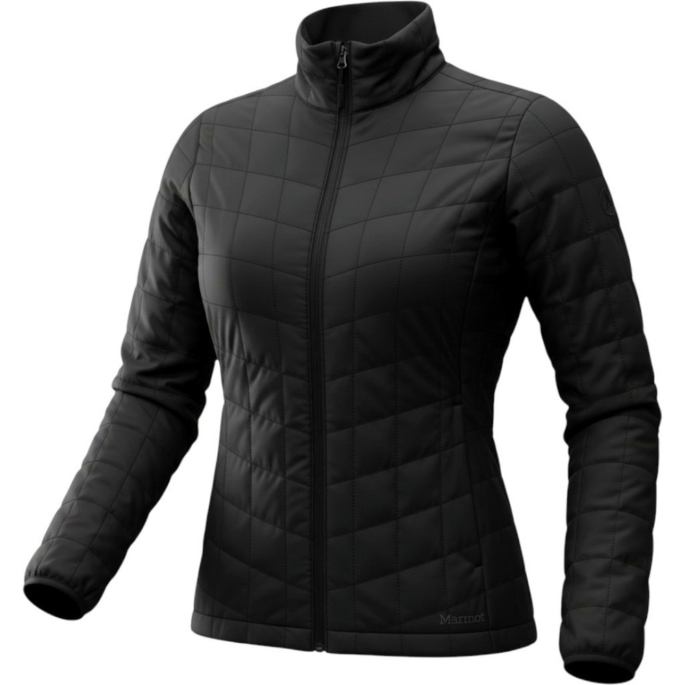 Marmot Featherless Quilted Puffer Jacket Full Zip Black Women's Medium Insulated